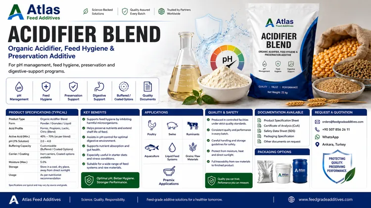 Acidifier Blend feed additive visual