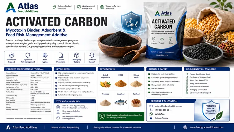 Activated Carbon feed additive visual