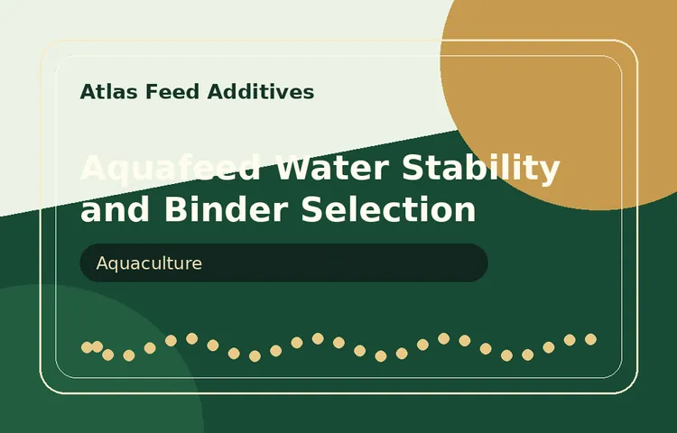 Aquafeed Water Stability and Binder Selection visual