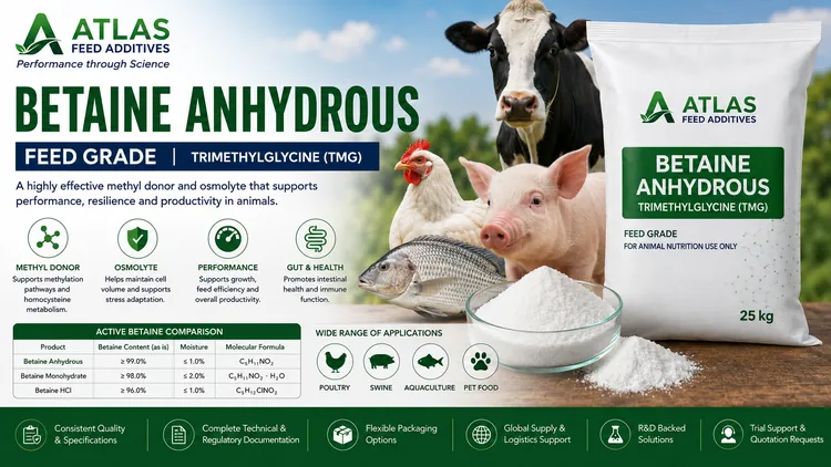Betaine Anhydrous feed additive visual