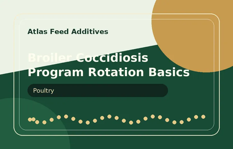 Broiler Coccidiosis Program Rotation Basics visual