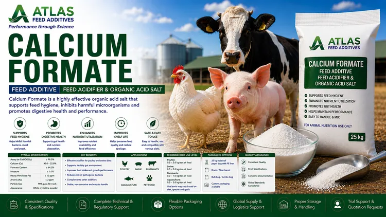 Calcium Formate feed additive visual