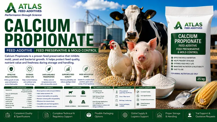 Calcium Propionate feed additive visual