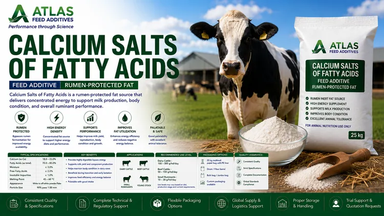 Calcium Salts of Fatty Acids feed additive visual