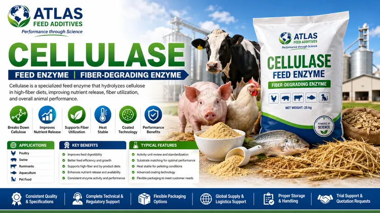 Cellulase feed additive visual
