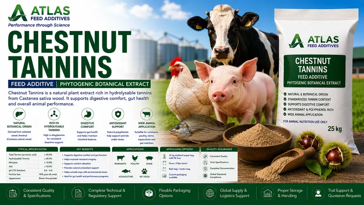 Chestnut Tannins feed additive visual