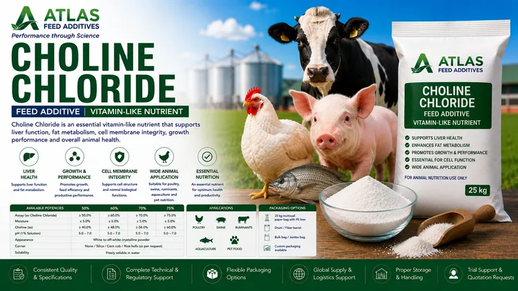 Choline Chloride feed additive visual