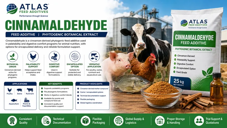 Cinnamaldehyde feed additive visual
