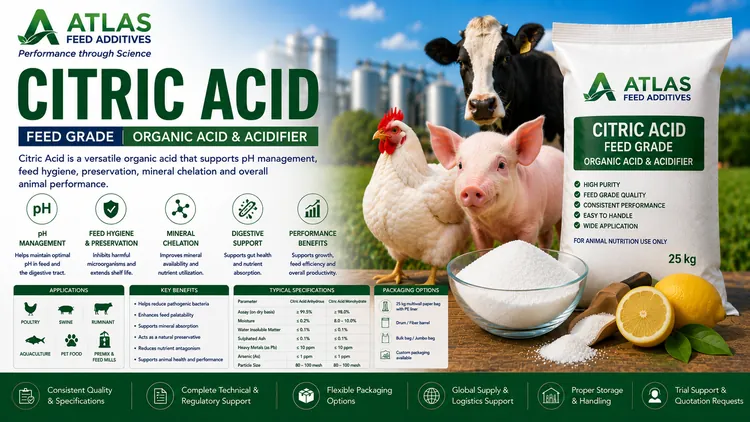 Citric Acid feed additive visual