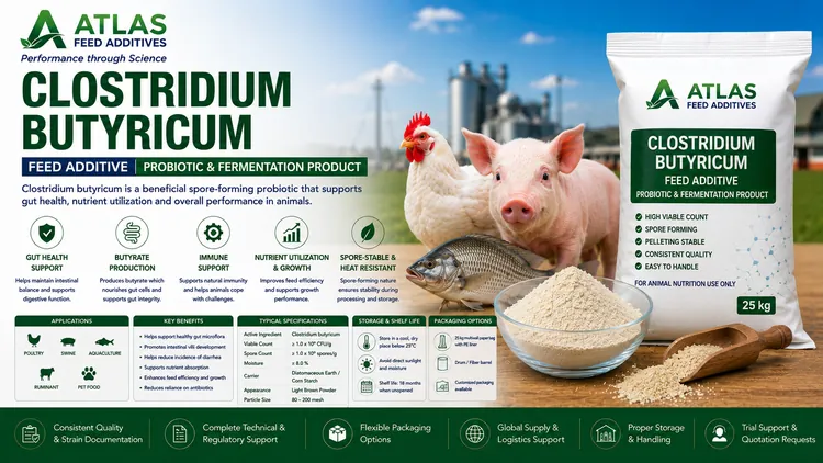 Clostridium butyricum feed additive visual