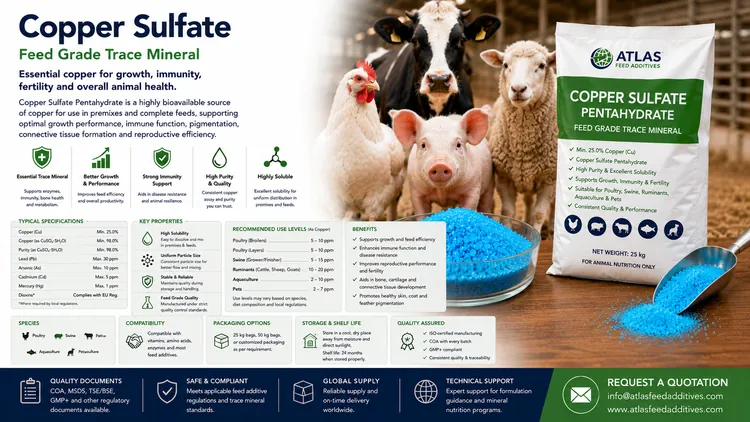Copper Sulfate feed additive visual