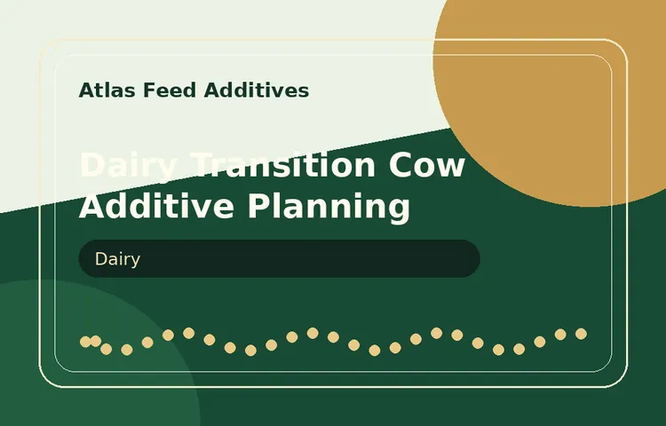 Dairy Transition Cow Additive Planning visual