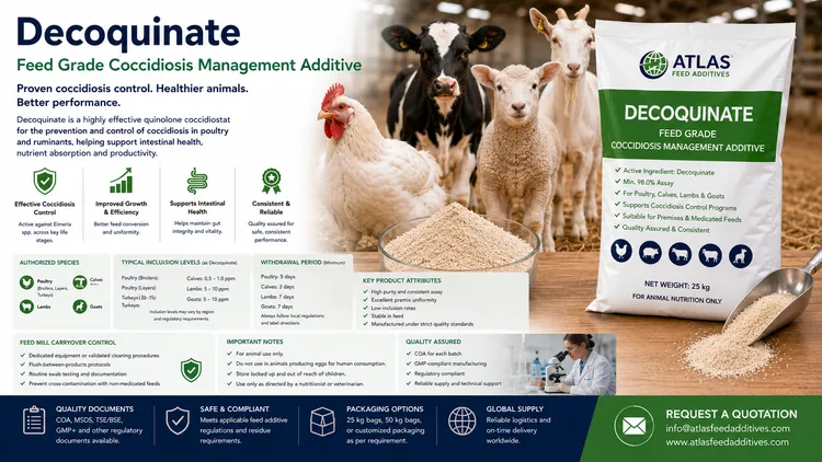 Decoquinate feed additive visual