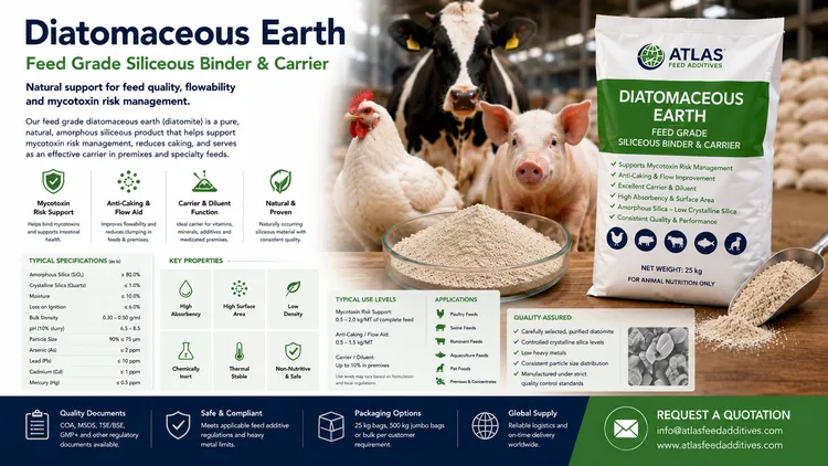 Diatomaceous Earth feed additive visual