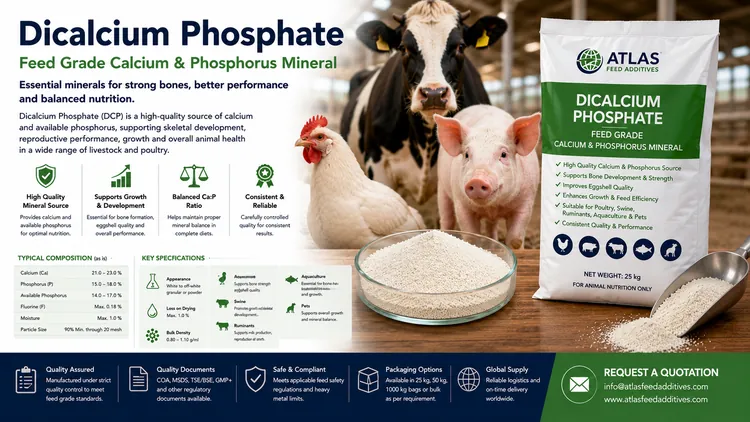 Dicalcium Phosphate feed additive visual