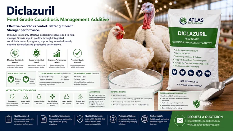 Diclazuril feed additive visual