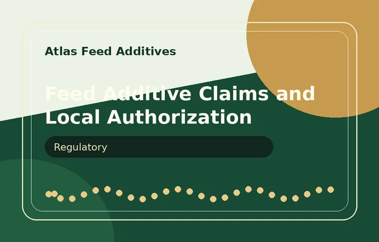 Feed Additive Claims and Local Authorization visual