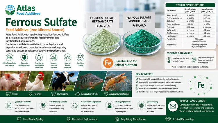 Ferrous Sulfate feed additive visual