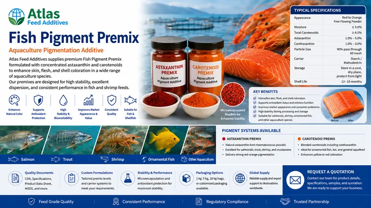 Fish Pigment Premix feed additive visual