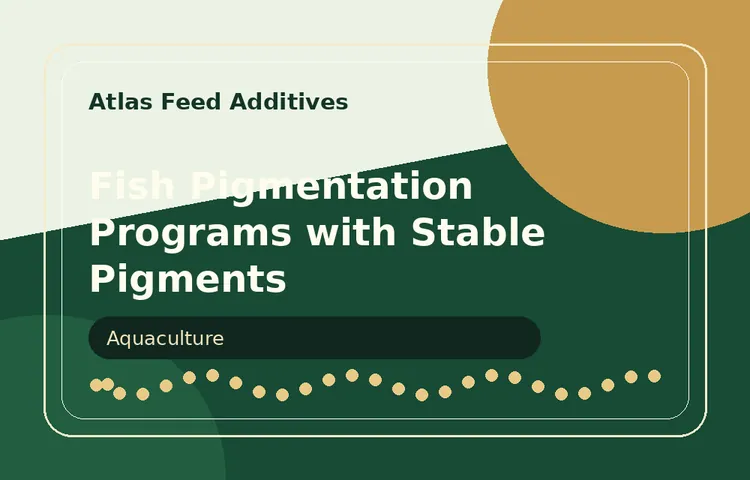 Fish Pigmentation Programs with Stable Pigments visual