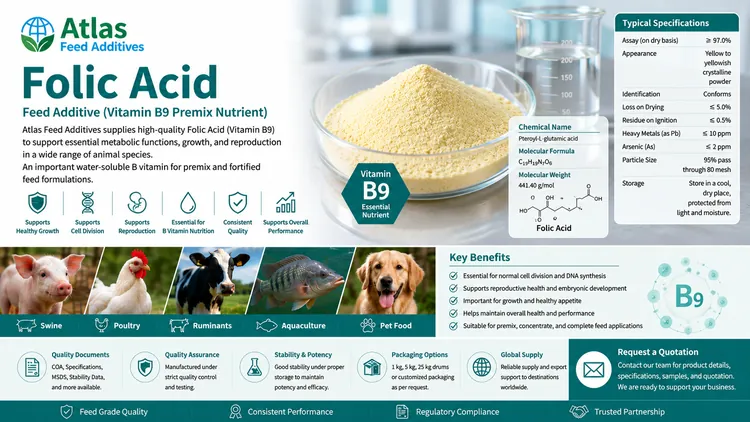 Folic Acid feed additive visual