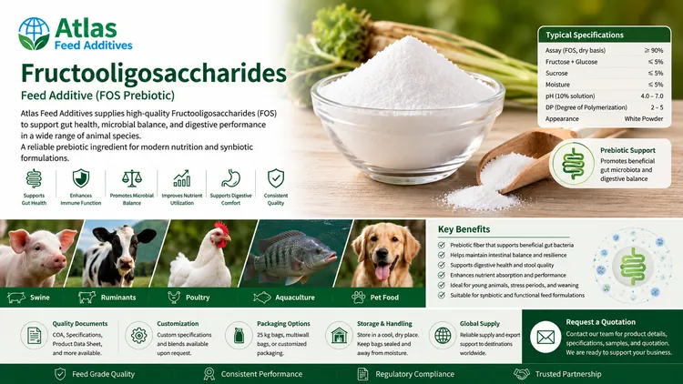 Fructooligosaccharides feed additive visual