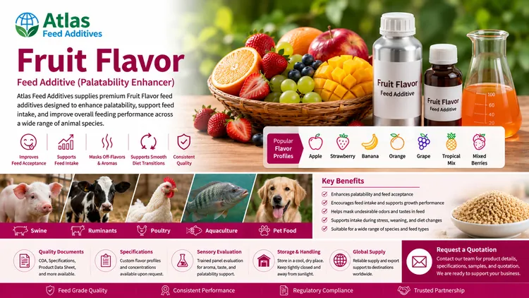 Fruit Flavor feed additive visual