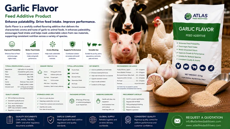 Garlic Flavor feed additive visual
