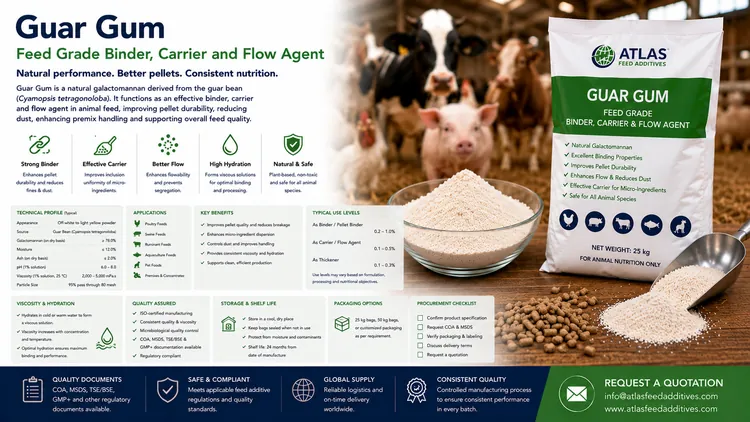Guar Gum feed additive visual