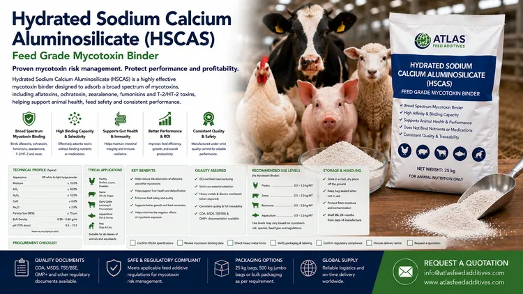 Hydrated Sodium Calcium Aluminosilicate feed additive visual