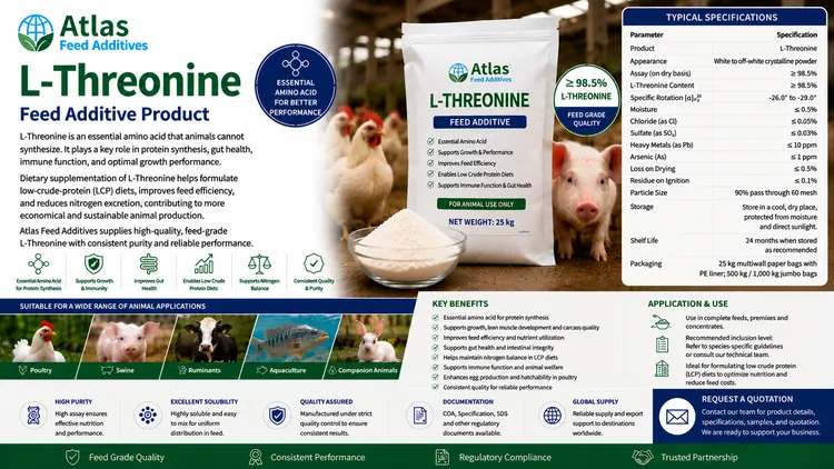 L-Threonine feed additive visual