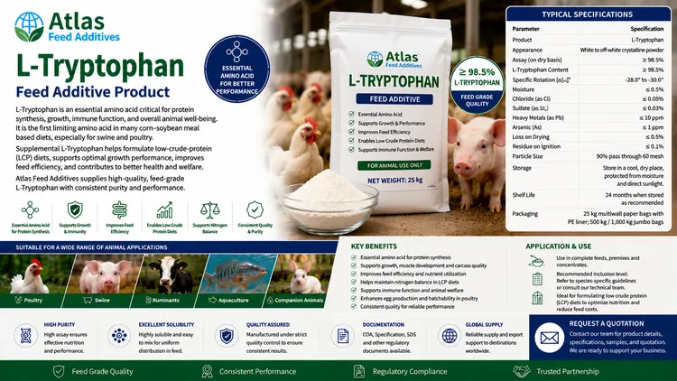 L-Tryptophan feed additive visual