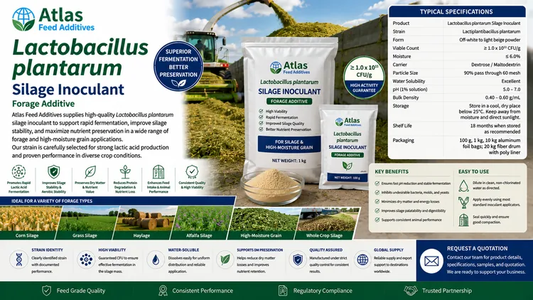 Lactobacillus plantarum Silage Inoculant feed additive visual