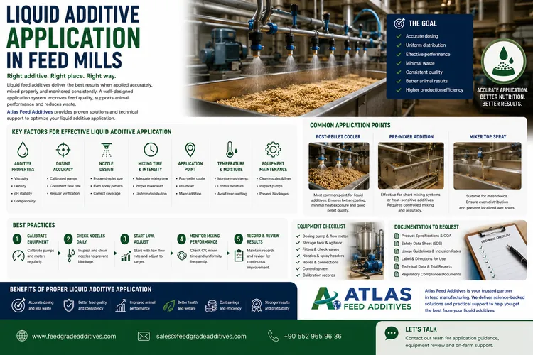 Liquid Additive Application in Feed Mills visual