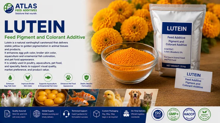 Lutein feed additive visual