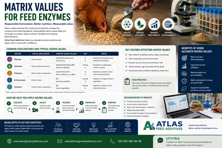 Matrix Values for Feed Enzymes visual