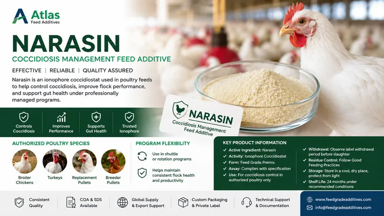 Narasin feed additive visual
