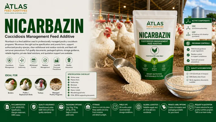 Nicarbazin feed additive visual