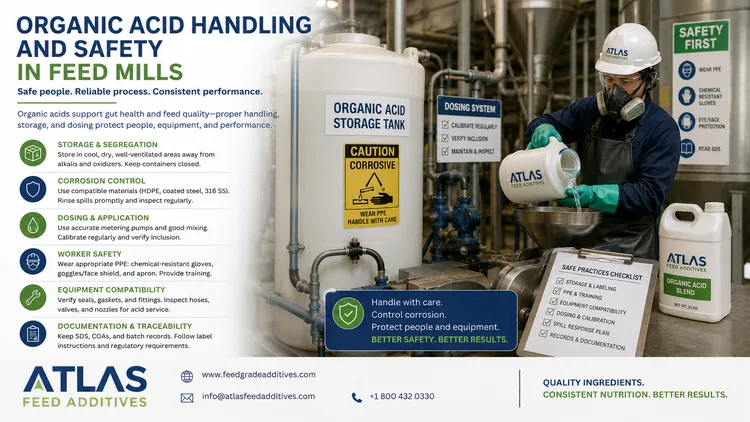 Organic Acid Handling and Safety in Feed Mills visual