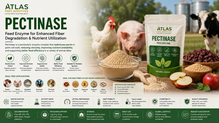 Pectinase feed additive visual