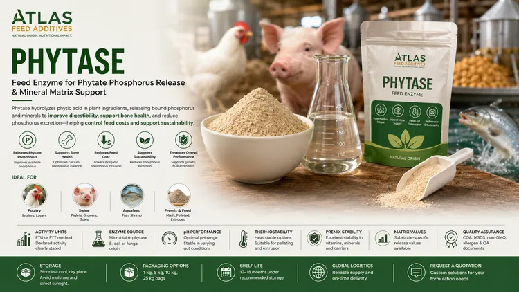 Phytase feed additive visual