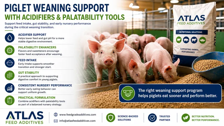 Piglet Weaning Support with Acidifiers and Palatability Tools visual