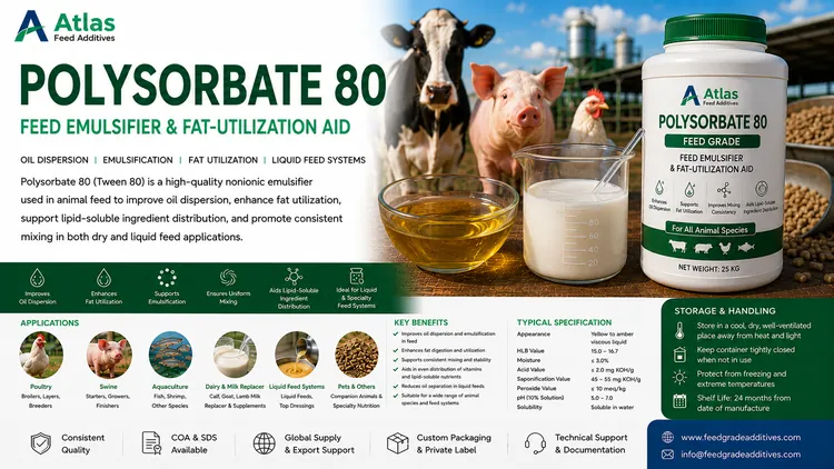 Polysorbate 80 feed additive visual