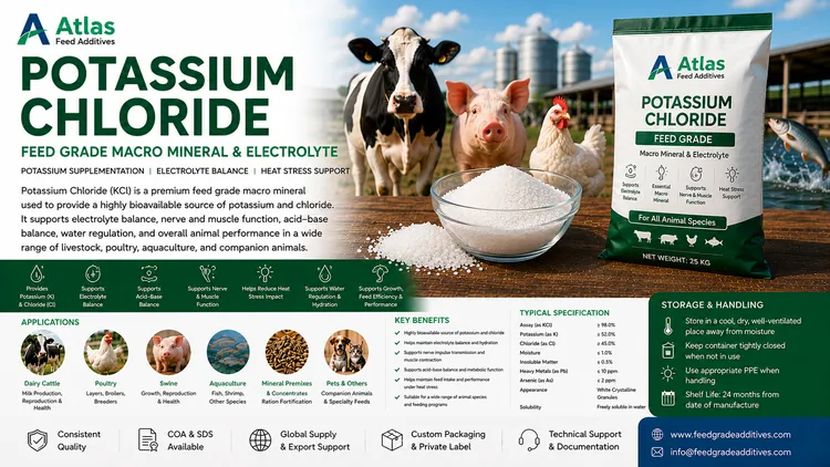 Potassium Chloride feed additive visual
