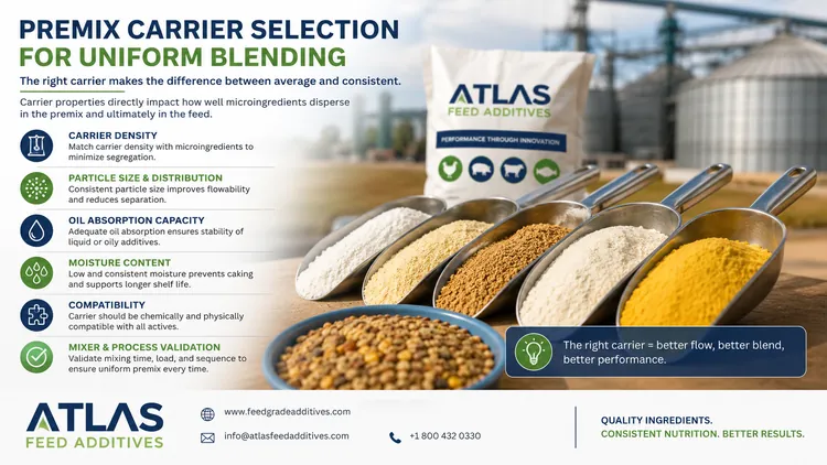 Premix Carrier Selection for Uniform Blending visual