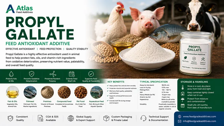 Propyl Gallate feed additive visual