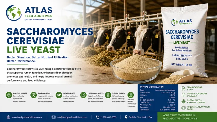 Saccharomyces cerevisiae Live Yeast feed additive visual