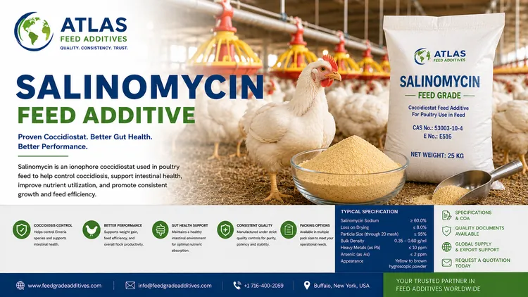 Salinomycin feed additive visual