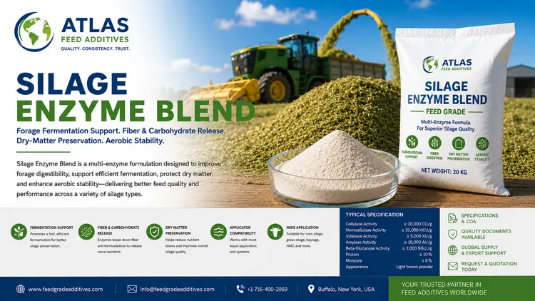 Silage Enzyme Blend feed additive visual