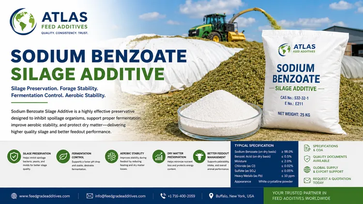 Sodium Benzoate Silage Additive feed additive visual